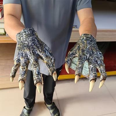 Horror Latex Wolf Gloves Party Decoration