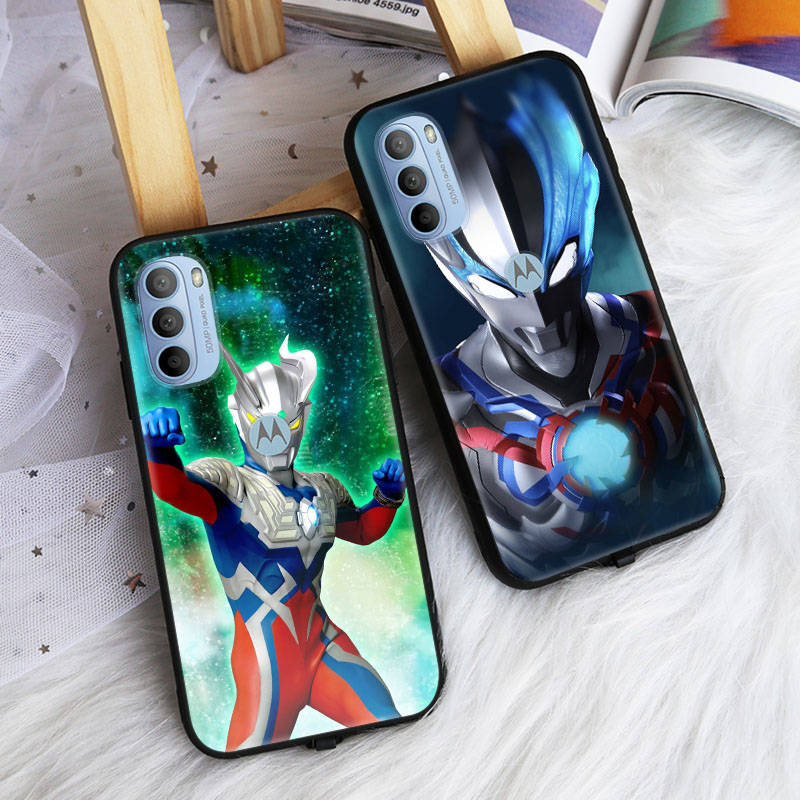 AD91 Ultraman Schwarze Hülle für iPhone 16 15 Plus 14 13 12 11 Pro 8 7 6S SE 5S X XR XS Max Realme C30 C33 C31 9I Huawei Y8P Y9 Weiche Hülle