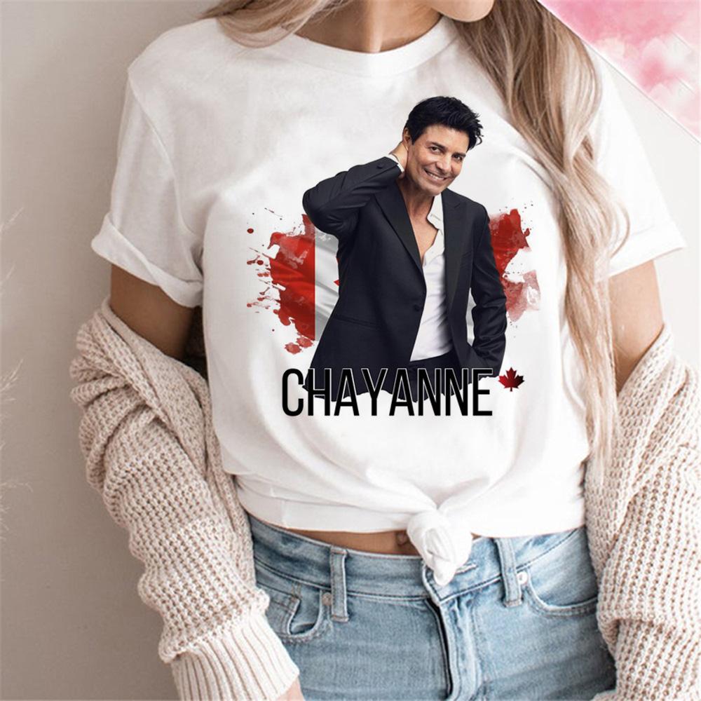 

Chayanne t-shirts women summer top female streetwear harajuku graphic clothing S