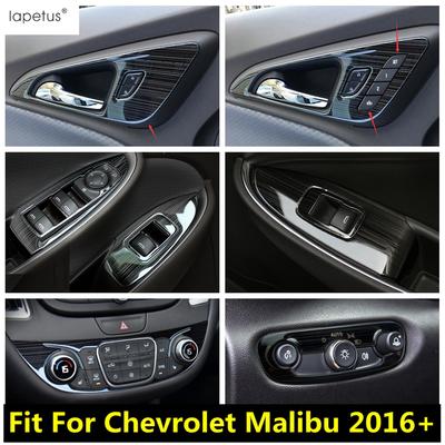Armlehnen-Griffschale Fensterheber Scheinwerferlampe AC-Luftabdeckung Zierleiste Für Chevrolet Malibu 2016 - Edelstahl Zubehör