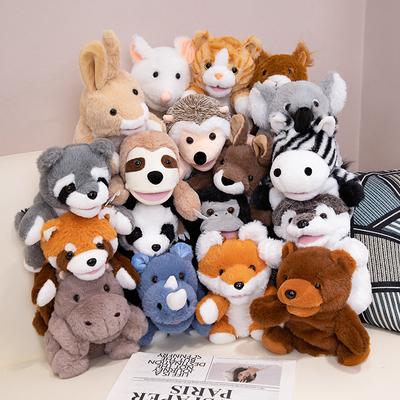 Gefüllte Plüschtiere Spielzeug Hand Finger Story Puppe Kawaii Puppen Pädagogisches Babyspielzeug Faultier Waschbär Koala Panda Kinder Geschenke
