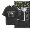 Cat Funny Meme Mens Y2K Graphic T Shirt Acid Wash Black Streetwear Tee 7