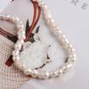 1String, Handmade Peanut-shaped Pearl 8×15mm, White Natural Freshwater Pearl Beads for Jewelry Making DIY Necklace Bracelet Crafts, Women Gift 36cm
