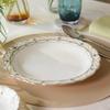 NARUMI Prima Donna Pasta Made In Elegant Curry Deep Gift Plate, 25cm, Gold, Japan, Stylish, Gorgeous, Rimmed, Plate, Plate, Boxed, 52476-1021
