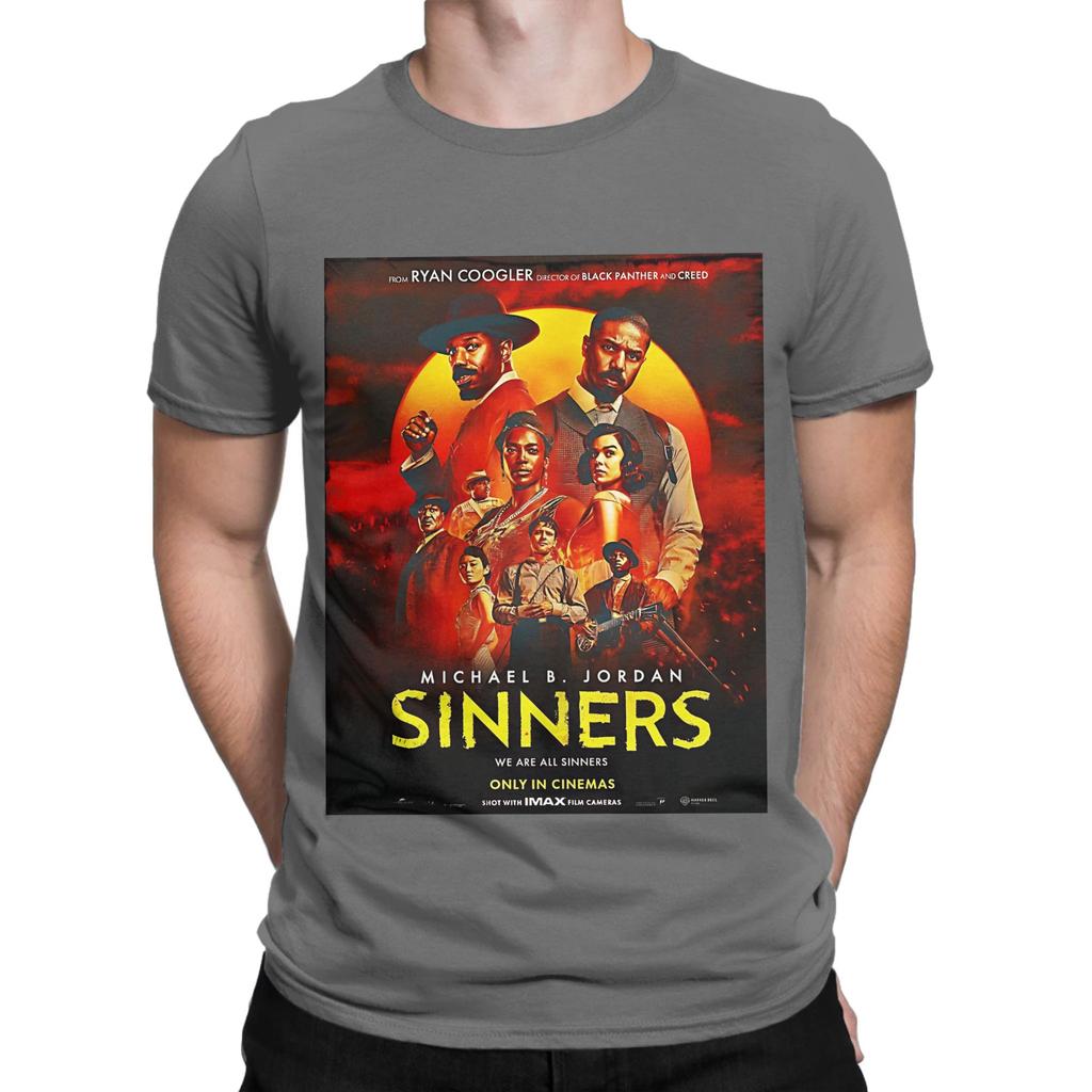 Sinners Art Poster Novelty 100 Cotton TShirt Sinners Tops Tees For Unisex