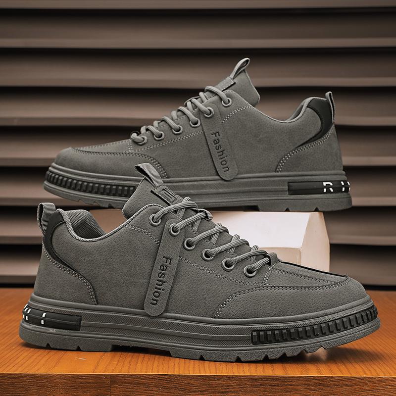 

Fashion Retro Comfortable Outdoor Anti Slip Short Boots Large Size Low Top Sports Shoes for Leisure Trend 39 серый