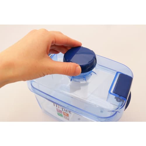 Risu Instant Pickle Container, Square, Clear Blue, 1.6L, Hyperpet, Recipe Included, Made In Japan, S-16