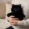 Chubby Shape White Cat Plush Toy Soft Toys Cat Doll Ideal Gift Stuffed Animal  Home Decor