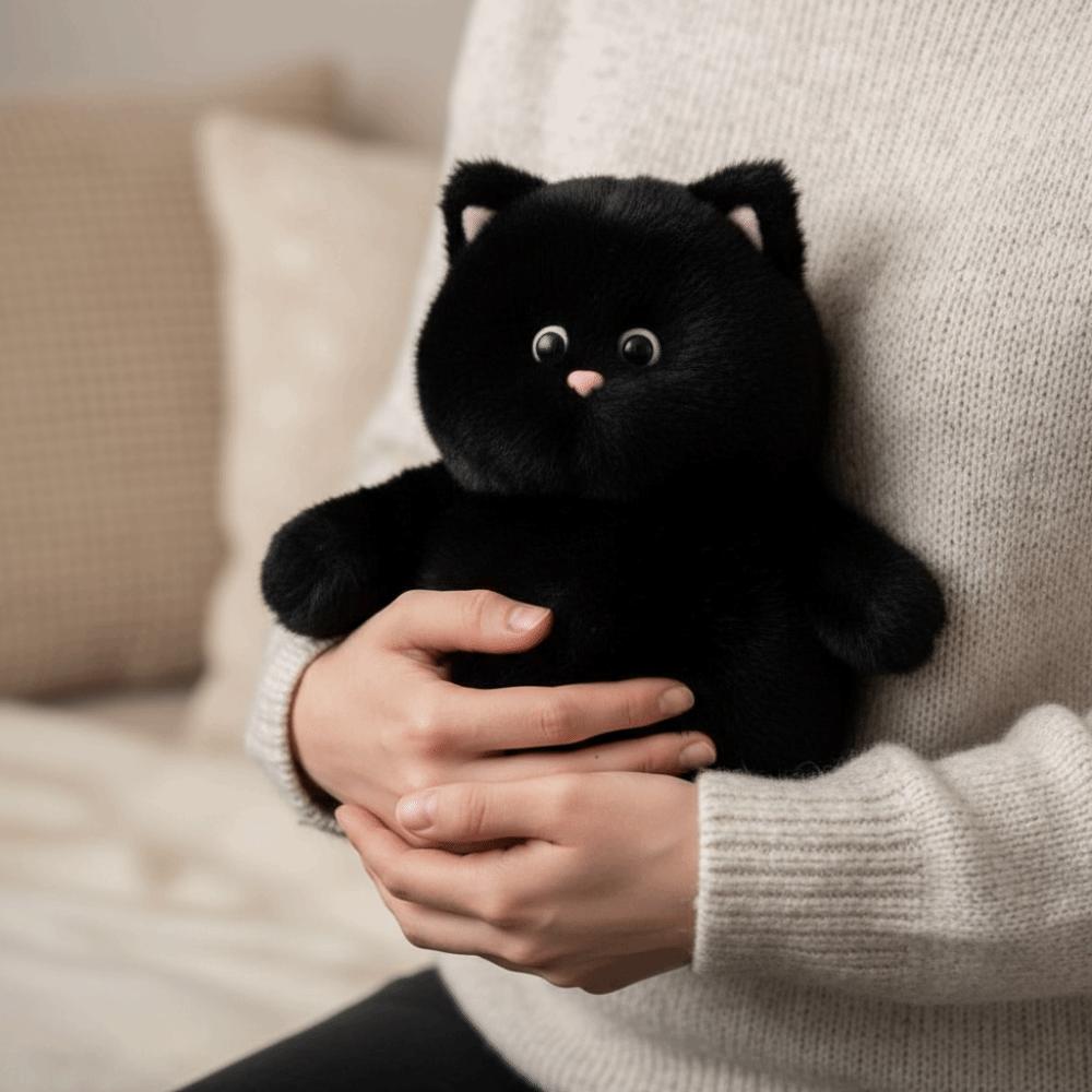 Chubby Shape White Cat Plush Toy Soft Toys Cat Doll Ideal Gift Stuffed Animal  Home Decor