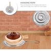 Stainless Steel Pot Pads Heat Conducting Pads Wooden Handles Household Heat Resistant Heat Insulating Pads Kitchen Utensils