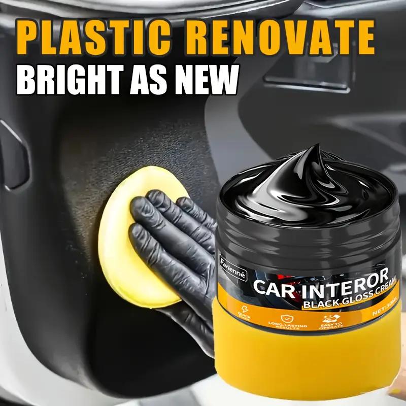 Interior Wax - ABS Plastic Coating Gel for Finishes and Dashboards - Restores Glossy Surfaces, Repairs Faded Areas