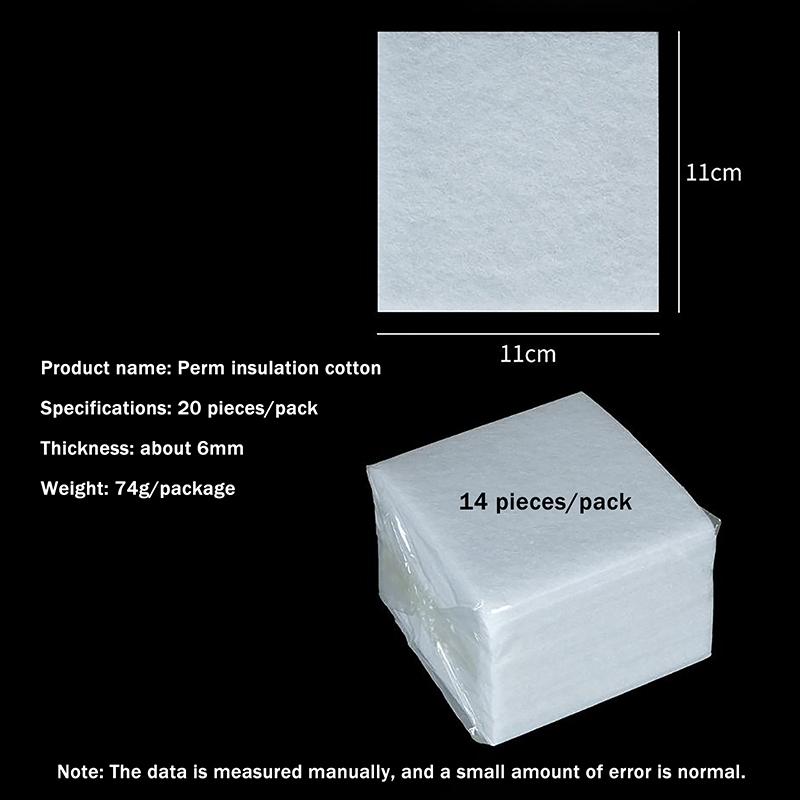 

14/25 Pcs Salon Hair Perming Cotton Pad Barber Perm Hair Rod Patch Curl Wave Crimp High Temperature Accessory Styling Tools