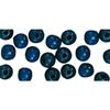 Dark Blue Round Wood Beads Ø12 Mm 32 Pcs.