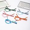 Colourful Frame Rotating Makeup Reading Glasses Flip Down Lenses Magnifying Glasses  Woman