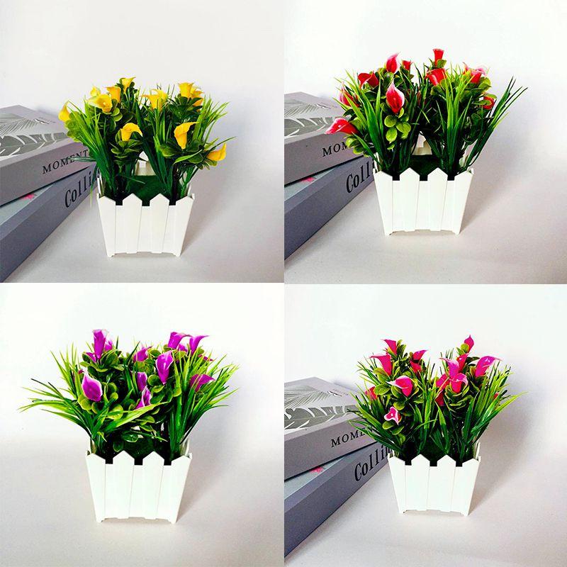 Stunning 20 Heads Artificial Lily Flower Potted Plant Ideal For Indoor And Outdoor Decor