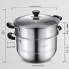 ASD 304 Stainless Steel 2-Layer Steamer Pot