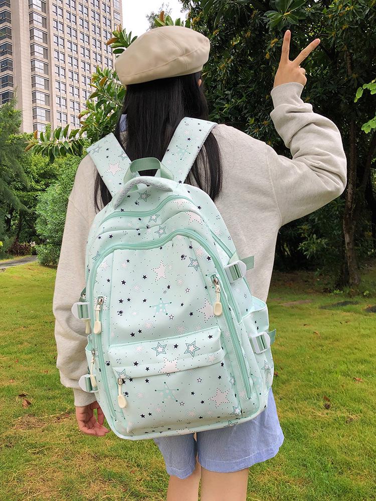 Korean-Style Backpack for Middle School Girls – Stylish Travel, Handbag & Shoulder Bag