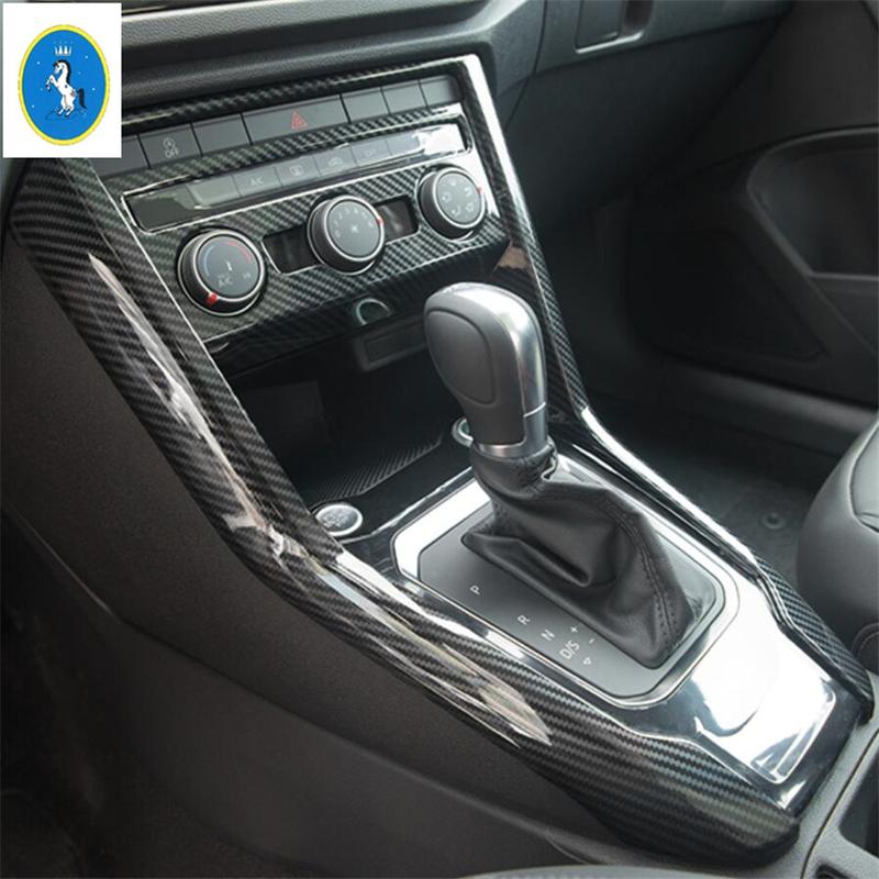 ABS Car Console Center Shifter Shift Gear Decoration Frame Cover Panel Trim For Volkswagen T-Roc T Roc 2018 -  Accessories