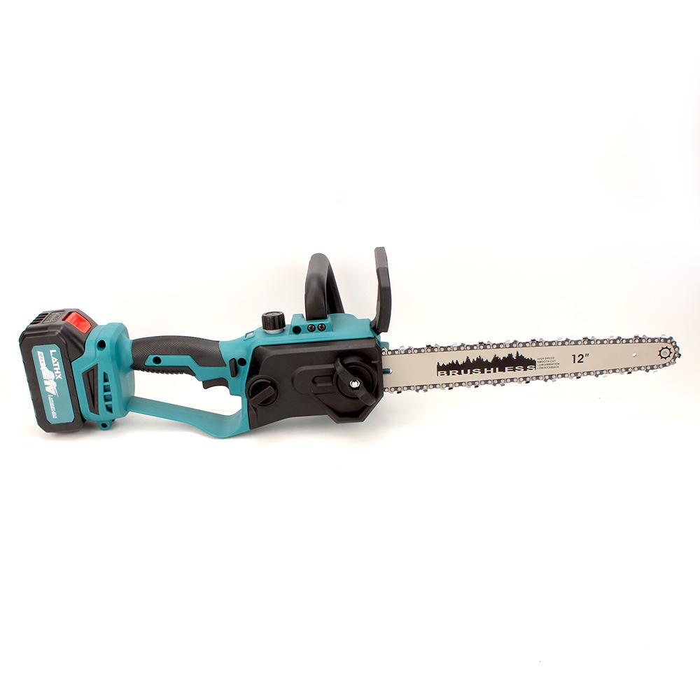 21V Lithium Battery 12-inch High-Speed Electric Chainsaw for Woodworking and Carving
