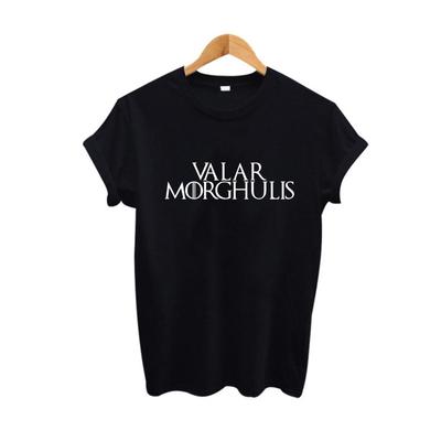 Came Of Thrones TV Show T-Shirt Summer Funny Women Letters Printing Tshirts Harajuku Valar Morghulis T Shirt Oversized Tees Tops