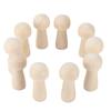 10pcs Mushroom Decor Cute Shape DIY Paintable Small Wooden Crafts for Preschoolers Kid