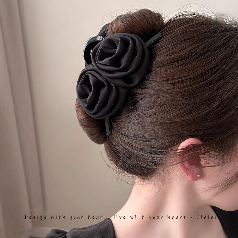 Flower HairpinRose Hairpin Back of The Head Shark Hairpin Hair Clip Headwear Hair Accessory