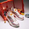 Li Ning JB3 Cushioning, Wear Resistant Low Top Basketball Shoes Unisex White Blue Red ABAU107-44
