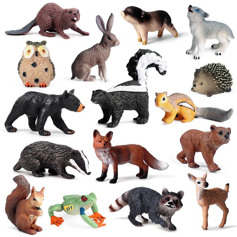 Wild Animal Model: Easter, Christmas, and Birthday Cake Decoration Toy for Children