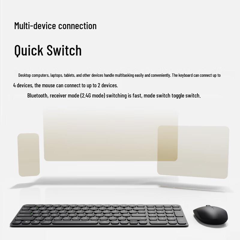 Rapoo 9300S 99-Key Wireless Bluetooth Multi-Mode Keyboard and Mouse Combo