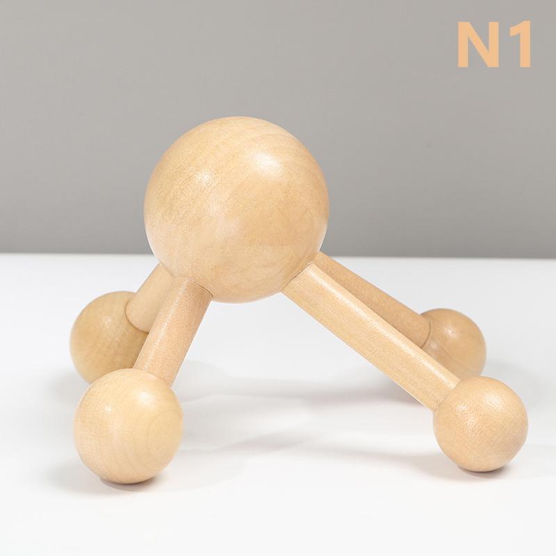 

1 шт. Массажный ролик для шеи, спины и 3/4 ноги, деревянный массажер для головы и кожи головы, когти осьминога, расслабляющие спа-инструменты для роста волос и снятия стресса