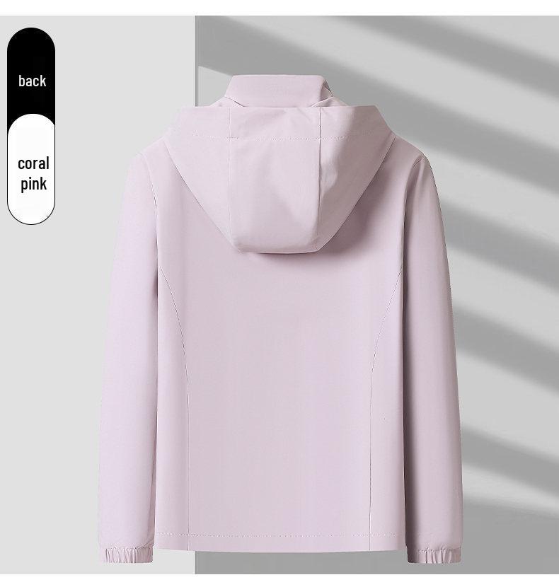 Unisex Trendy Thin Hooded Cropped Jacket for Spring/Autumn - Versatile Outdoor Couple Style