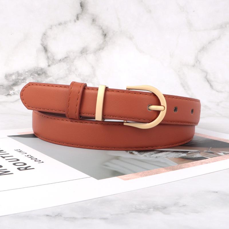 

Leather Vintage Belt Women Versatile Decorative Waistband Casual Strap Jeans верблюд