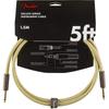 Fender Deluxe Series Instruments Cable, Straight/Straight, 5', Tweed 08