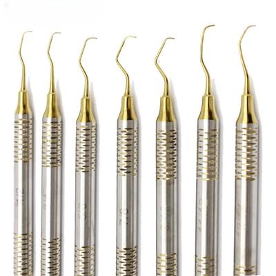 Durable And Safe 7Pcs/Set Dental Tooth Cleaning Scaler Manual Set Periodontal Gracey Bone Curettes Perio Scalers Oral Care Teeth Whitening Tool