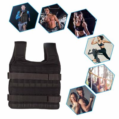 20kg Beladung Gewichtsweste Verstellbare Beladungsgewicht Jacke Boxen Laufen Schlinge Gewichtstraining Workout Fitness Übungsweste