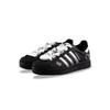 adidas Originals Superstar 2 Abriebfest Und Leicht Niedrig geschnitten Skateboard Schuhe Unisex Schwarz Silber JI0079(Team129- 1)