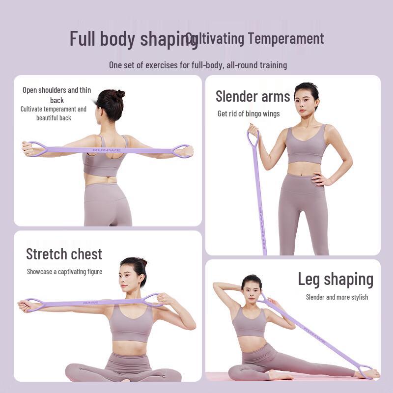 TLXT Women's Figure-8 Yoga Resistance Band