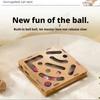 1 Set Interactive Cat Toy Puzzle Box Wooden Treat Maze Play For Toy Box Fun Interactive Cat Toy Hide and Seek Cat Agility Toys