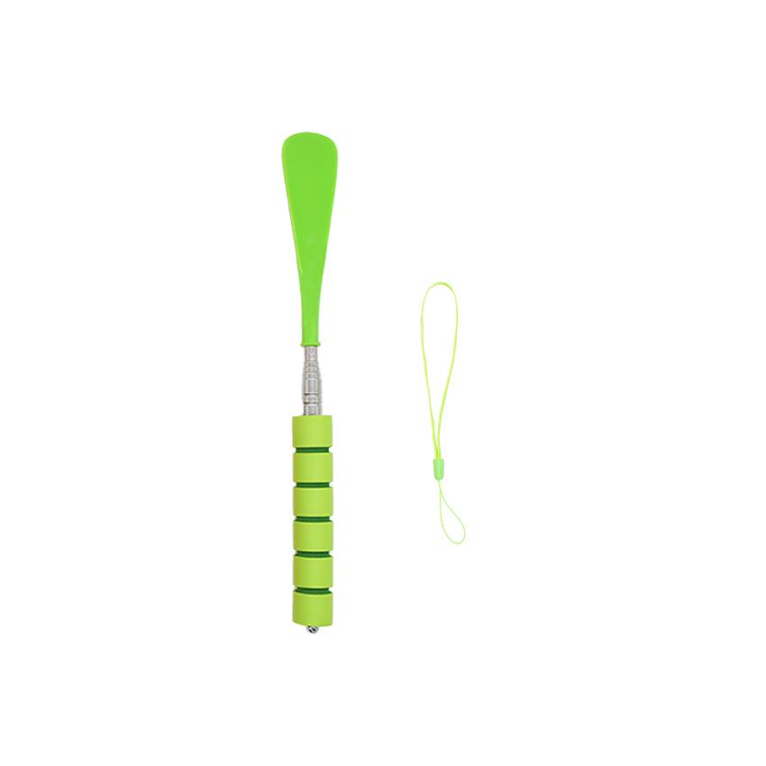 6-Color Stainless Steel Long Handle Retractable Shoehorn - Home Use Shoe-Wearing Tool
