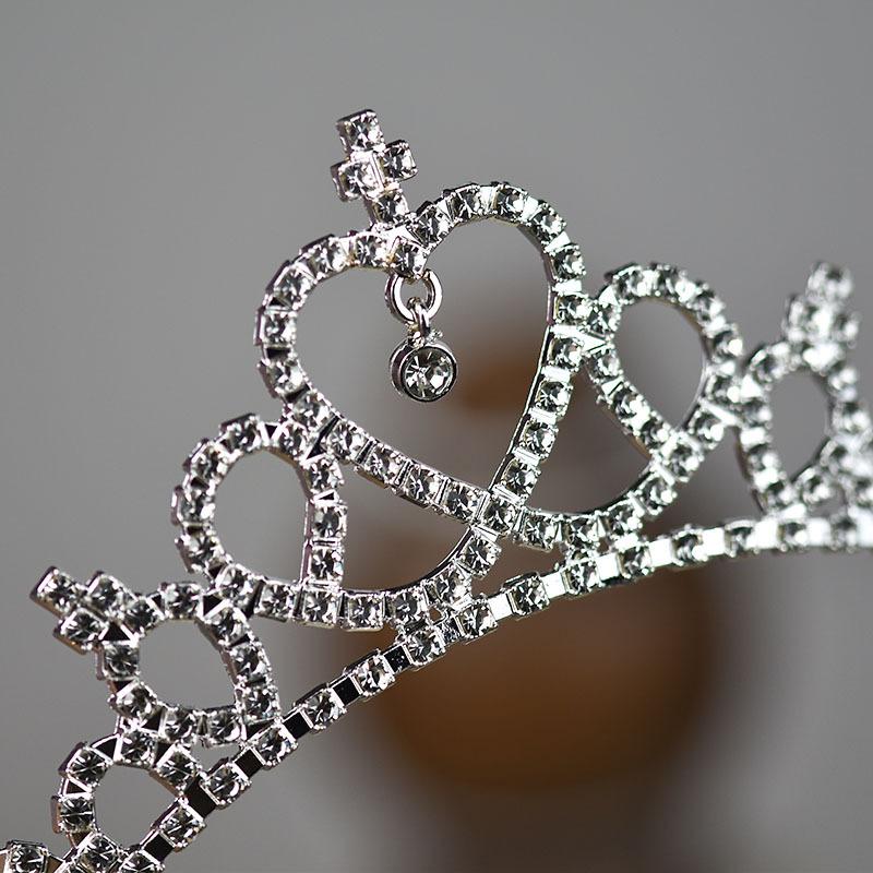 New Children's Headwear Accessories Children's Princess Crown Headband Girls Heart Shaped Accessories Birthday Hair Card Accessories