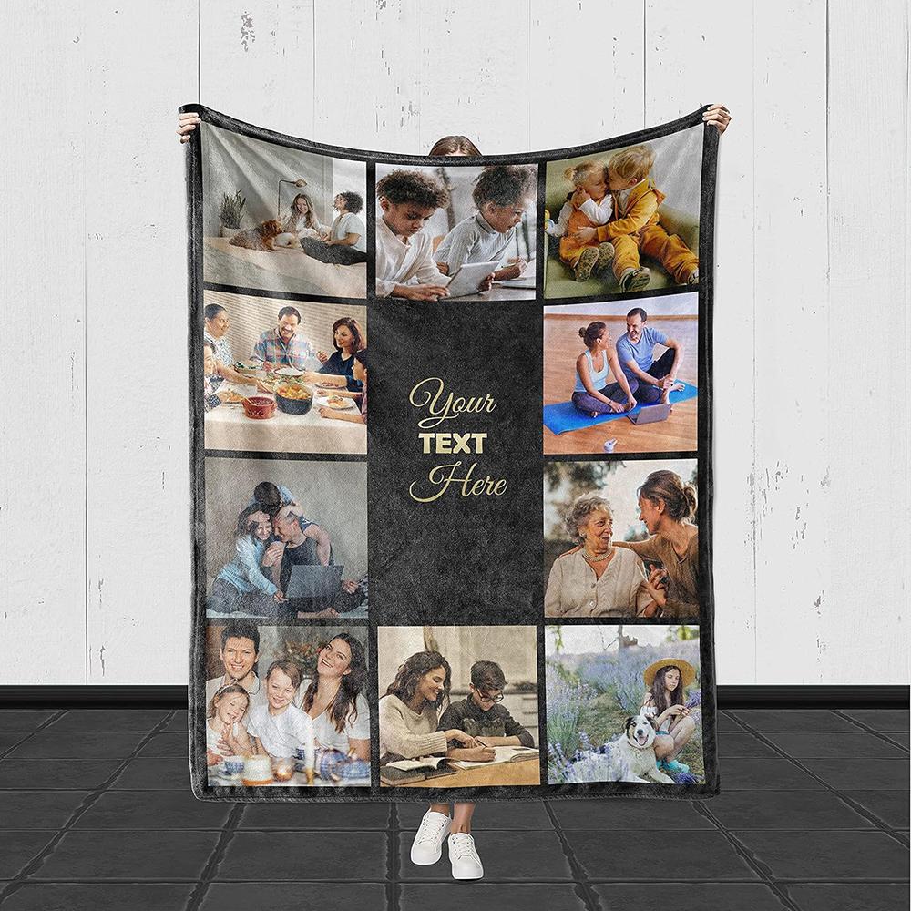 Po Collage Blanket, Soft Flannel Blanket,   Blanket, Wedding Christmas, Birthday, And Anniversary Gifts