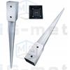 4X Post Base Hitch Anchor 45X45X600Mm Strong Bracket 4.5X4.5X60Cm