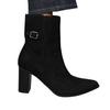 Where's That From Womens/Ladies Suedette Block Heel Ankle Boots