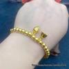 National Trend Gold-Plated Lotus Pod Bracelet for Women - Zhou Family Style, Two Generations of Joy