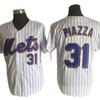 Vintage Baseballový dres New York Mets Unisex Bavlněná síťovina Vyšívaný Sportovní top Oblečení pro fanoušky Ležérní outfit