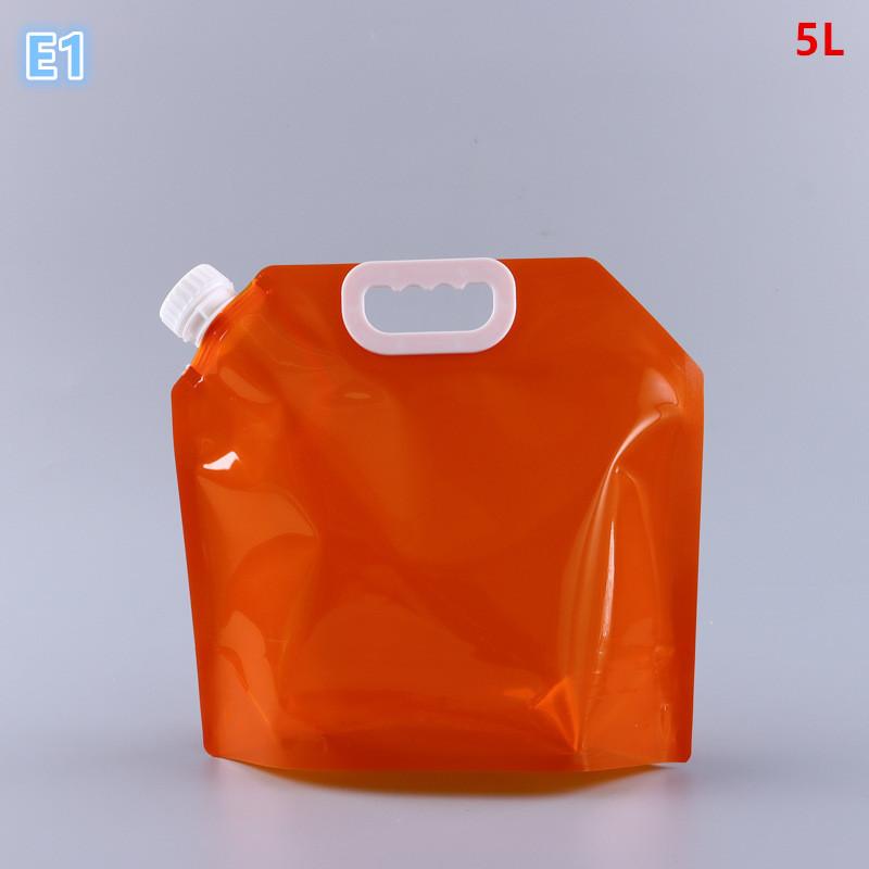 5L Folding Beer Bag Transparent Beer Packaging Suction Nozzle Bag Takeaway Beer Bag Hand-Held Valve Mouth Water Storage Bag