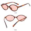 Sexy Small Oval Leopard Sunglasses Women Lovely Ins No Makeup Plain Glasses Frame Men Eyewear Cute Decorative Computer Glasses