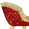 Reindeer Pulled Sled Warm White 151 X 28 X 128.5 Cm Fabric