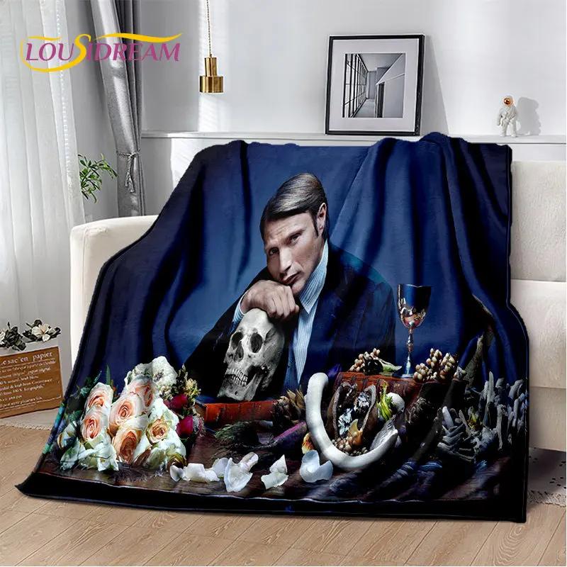 3D Mads Mikkelsen Schauspieler Star Weiche Plüschdecke, Flanelldecke Überwurfdecke für Wohnzimmer Schlafzimmer Bett Sofa Picknick Abdeckung Kinder
