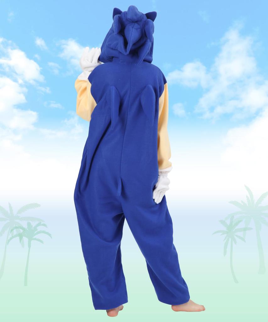 [SAZAC] Sonic the Hedgehog Character Kigurumi, Adult Fleece, One Size Fits All (szc352)